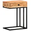 vidaXL Table d'appoint en forme d'U 45x30x61 cm Bois d'acacia massif