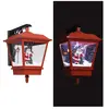 vidaXL Lampe murale de Noël lumières LED et Père Noël Rouge 40x27x45cm