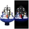 vidaXL Arbre de Noël neigeux avec base de parapluie Bleu 75 cm PVC