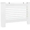vidaXL Cache-radiateur Blanc 112x19x81,5 cm MDF