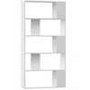 vidaXL Bibliothèque/Séparateur de pièce Blanc 80x24x159 cm Aggloméré