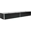vidaXL Lit surélevé de jardin Anthracite 320x80x45 cm Acier galvanisé