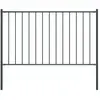 vidaXL Panneau clôture poteau Acier enduit poudre 1,7x0,75m Anthracite