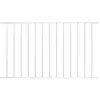 vidaXL Panneau de clôture Acier enduit de poudre 1,7x1 m Blanc