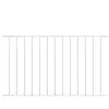 vidaXL Panneau de clôture Acier enduit de poudre 1,7x1,25 m Blanc