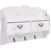 vidaXL Porte-manteau mural Blanc 50x10x34 cm Bois