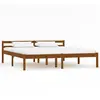 vidaXL Cadre de lit Marron miel Bois de pin massif 160 x 200 cm