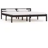 vidaXL Cadre de lit Marron foncé Bois de pin massif 160 x 200 cm