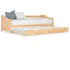 vidaXL Cadre de lit extensible Bois de pin 90x200 cm