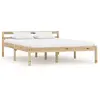 vidaXL Cadre de lit Bois de pin massif 140 x 200 cm