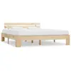 vidaXL Cadre de lit Bois de pin massif 160 x 200 cm