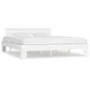 vidaXL Cadre de lit Blanc Bois de pin massif 160 x 200 cm