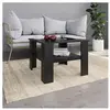vidaXL Table basse Noir 60 x 60 x 42 cm Aggloméré
