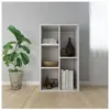 vidaXL Bibliothèque/Buffet Blanc 50x25x80 cm Aggloméré