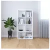 vidaXL Bibliothèque/Buffet Blanc 66x30x130 cm Bois d'ingénierie