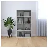 vidaXL Bibliothèque/Buffet Gris béton 66 x 30 x 130 cm Aggloméré