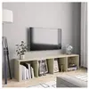 vidaXL Bibliothèque/Meuble TV Chêne sonoma 143 x 30 x 36 cm