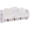vidaXL Porte-manteau mural Blanc 50x10x23 cm Bois