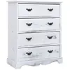 vidaXL Armoire à tiroirs Blanc 60x30x75 cm Bois