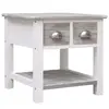 vidaXL Table d'appoint Gris 40x40x40 cm Bois de Paulownia