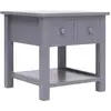 vidaXL Table d'appoint Gris 40x40x40 cm Bois de Paulownia