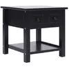 vidaXL Table d'appoint Noir 40x40x40 cm Bois de Paulownia