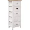 vidaXL Armoire latérale 35x25x87 cm Bois de Paulownia