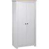 vidaXL Garde-robe Blanc 80x50x171,5 cm Pin massif Assortiment Panama