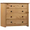 vidaXL Armoire latérale 80x40x73 cm Pin Assortiment Panama