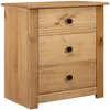 vidaXL Table de chevet 46x40x57 cm Pin Gamme Panama