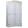 vidaXL Garde-robe avec 2 portes Gamme Corona pin mexicain Gris