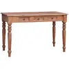 vidaXL Bureau avec tiroirs 117x57x75 cm Bois de récupération massif