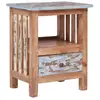 Table de chevet 41 x 30 x 50 cm Bois de récupération massif Vidaxl Brun