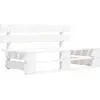 vidaXL Banc palette de jardin bois gris blanc