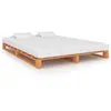vidaXL Cadre de lit de palette Marron Bois de pin massif 180 x 200 cm