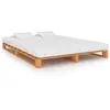 vidaXL Cadre de lit de palette Marron Bois de pin massif 140 x 200 cm