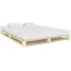 vidaXL Cadre de lit de palette Bois de pin massif 160 x 200 cm