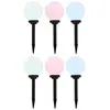 vidaXL Lampes solaires sphériques LED de jardin 6 pcs 20 cm RVB