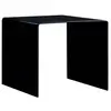 vidaXL Table basse Noir 50 x 50 x 45 cm Verre trempé
