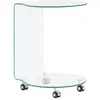 vidaXL Table basse 45 x 40 x 58 cm Verre trempé