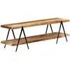 vidaXL Meuble TV 160x40x50 cm Bois solide de manguier