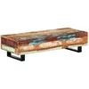 vidaXL Table basse 120x50x30 cm Bois de récupération solide et acier
