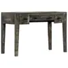vidaXL Bureau Noir 110 x 50 x 75 cm Bois de manguier massif