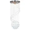 vidaXL Plafonnier avec perles de cristal Argenté Spirale G9