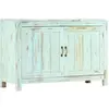 vidaXL Buffet Bleu clair 110x35x70 cm Bois de manguier massif