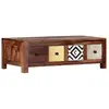 vidaXL Table basse 90x50x30 cm Bois massif
