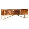 vidaXL Meuble TV 140 x 30 x 45 cm Bois de Sesham massif