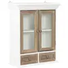 vidaXL Armoire murale Blanc 49x22x59 cm Bois d'ingénierie