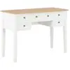 vidaXL Bureau Blanc 109,5 x 45 x 77,5 cm Bois