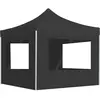 vidaXL Tente de réception pliable à parois Aluminium 3 x 3m Anthracite